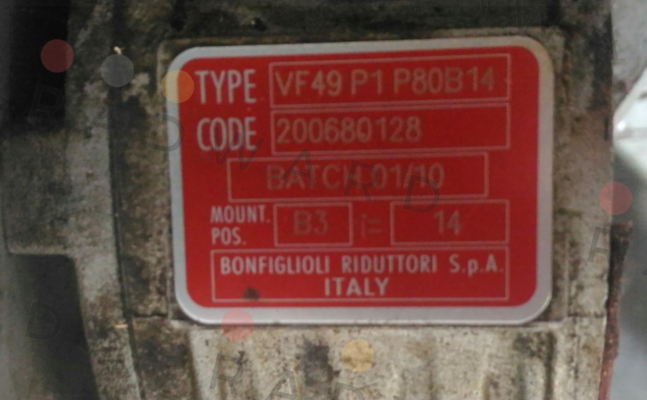 VF 49 P1 14 P80 B14 Bonfiglioli