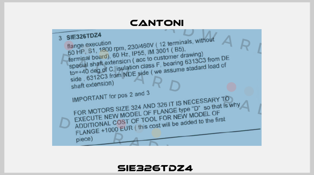 SIE326TDZ4  Cantoni