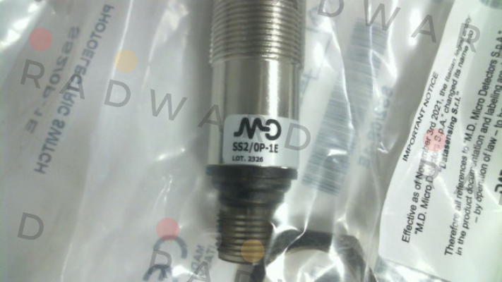 SS2/0P-1E Micro Detectors / Diell (now Datasensing)