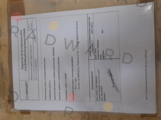 CSVSWI40/ costs EOMR (ref 83999004) Crouzet