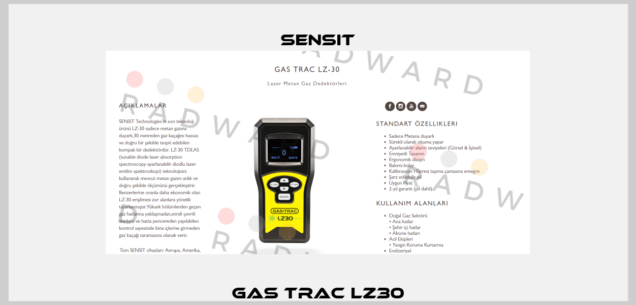 GAS Trac LZ30 Sensit