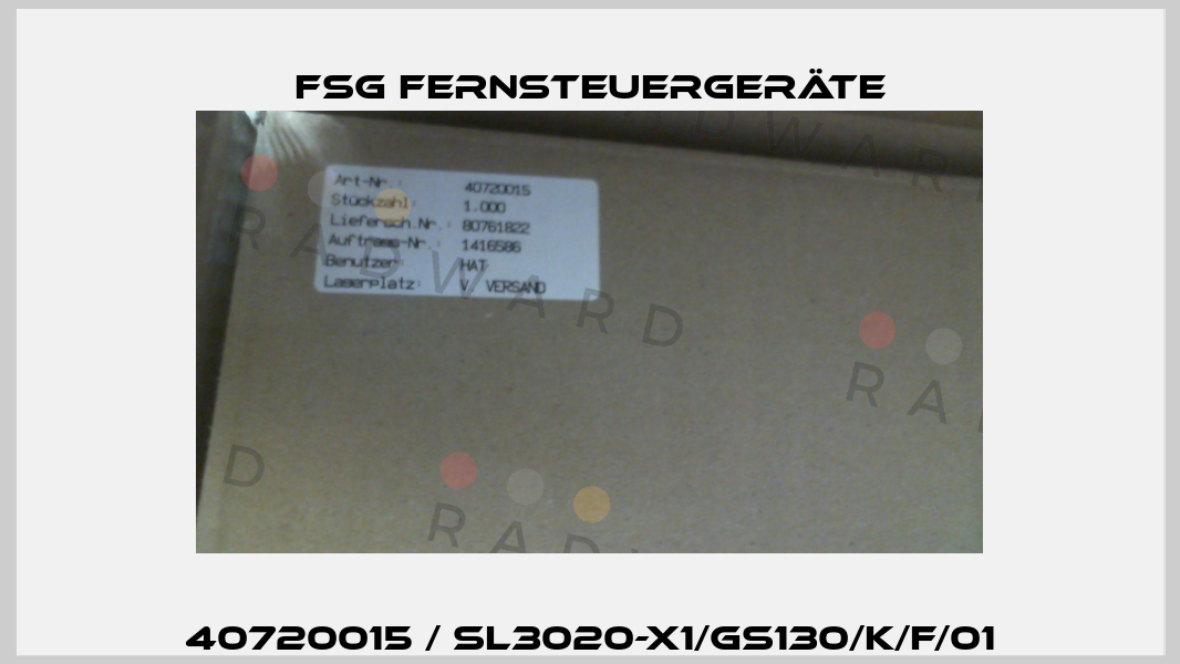 40720015 / SL3020-X1/GS130/K/F/01 FSG Fernsteuergeräte