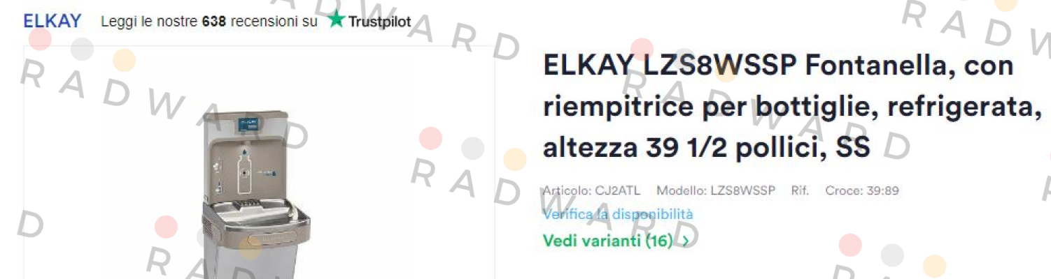 EL-LZS8WSSP Elkay