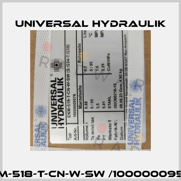 EKM-518-T-CN-W-SW /10000009576 Universal Hydraulik