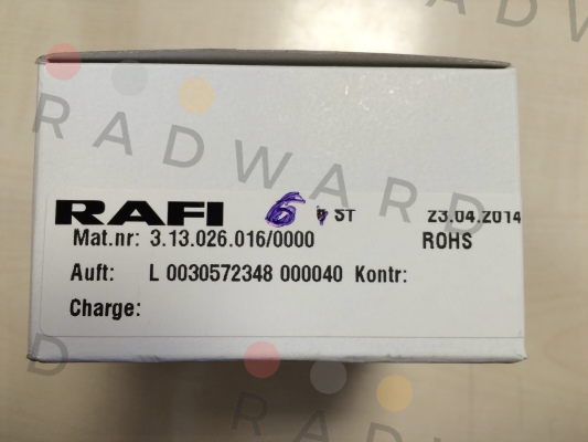 3.13.026.016/0000 , 1686920 Rafi