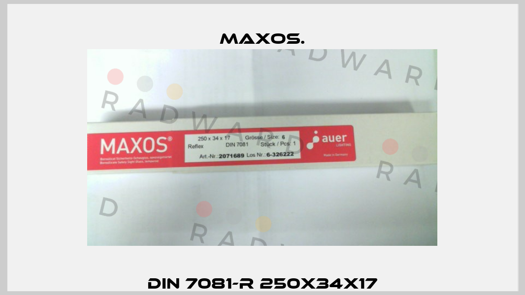 DIN 7081-R 250x34x17 Maxos