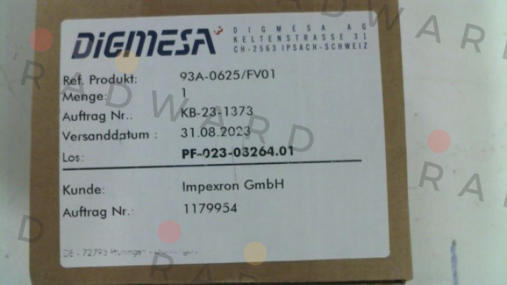 93A-0625/FV01 Digmesa