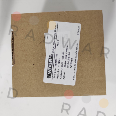 80CA11560182 Weigel