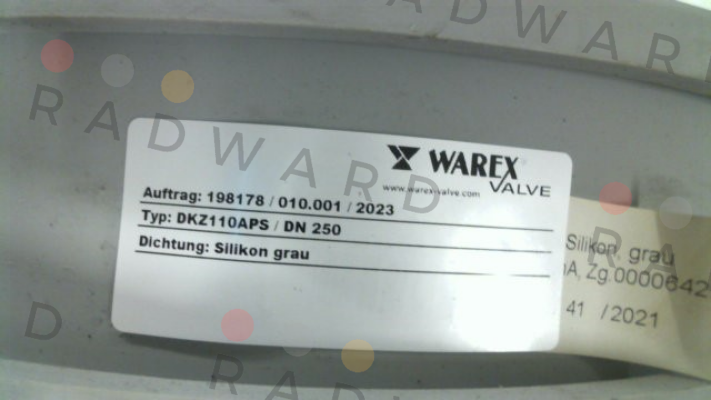 WX6000 / inflatable inner gasket for DKZ 110 APS DN 250 Warex