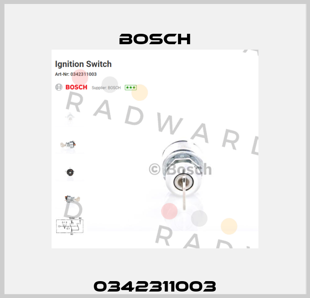 0342311003 Bosch