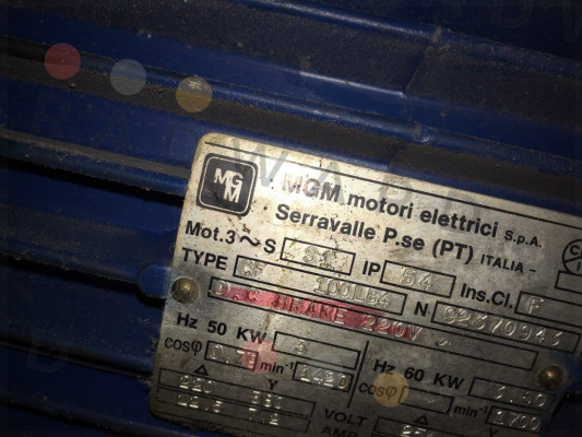 CF 100LB4 obsolete, replaced by BA 100 LB4 M.G.M MOTORI