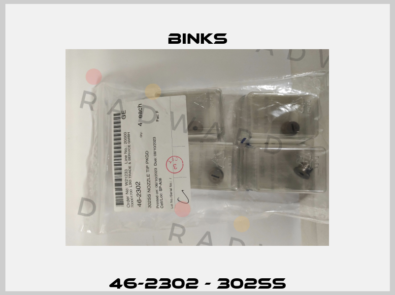 46-2302 - 302SS Binks