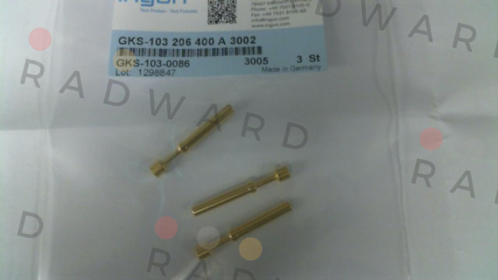 GKS-103-0086 / GKS-103 206 400 A 3002 Ingun