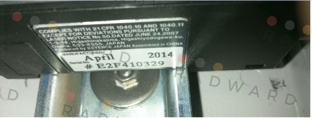E2F410329  Keyence