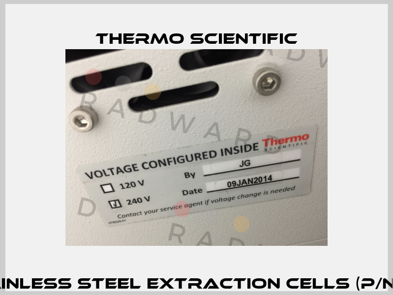 10 mL Stainless Steel Extraction Cells (P/N 068087)  Thermo Scientific