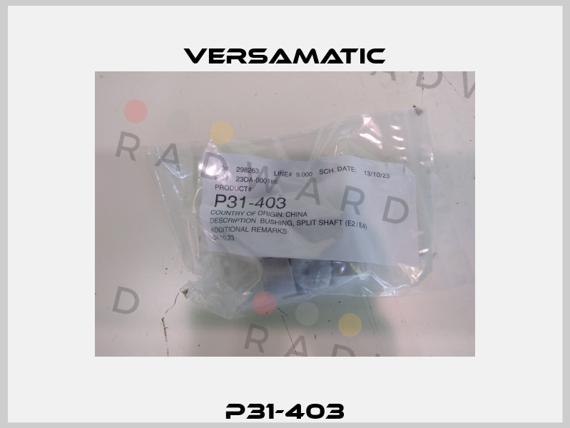 P31-403 VersaMatic