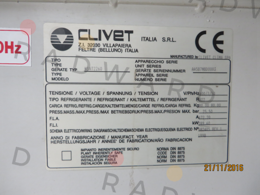 WSAT2260 - obsolete, alternative WSAT-XEM 100.4 Excellence  Clivet